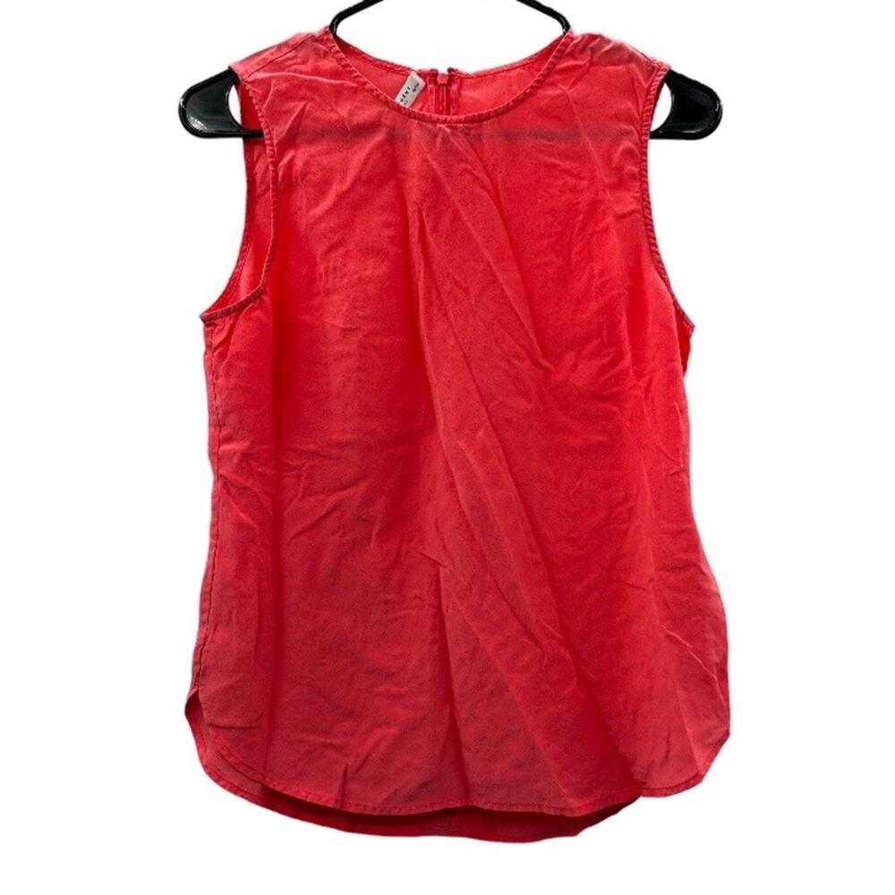 Equipment Femme 100% Silk Coral Prink Sleeveless‎ Top Size XS